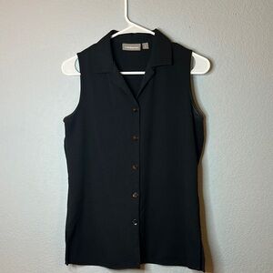 Croft & Barrow Classic Black Sleeveless Top